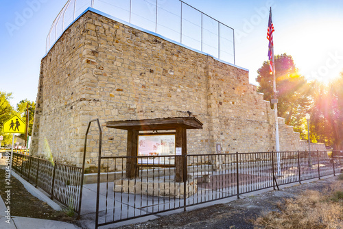 Photography Historic Pelota Fronton court in Jordan Valley Oregon
