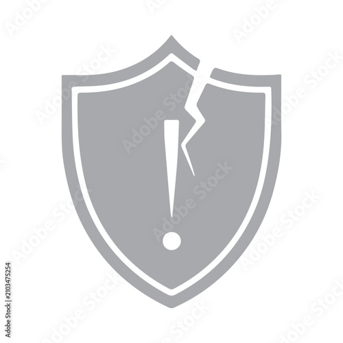Broken Security Shield Icon