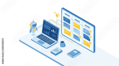 Ai Chatbot Facilitating Productivity and Data Management on a Digital Workspace with Real Time Notifications