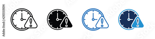 Deadline  Icon Collection With Multiple Styles