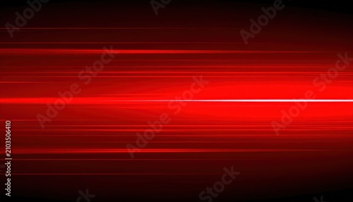 Horizontal red light trails on black background.