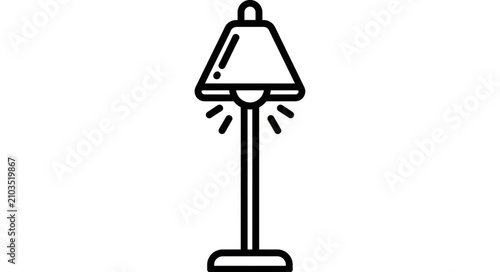 Obraz na płótnie Floor Lamp Icon