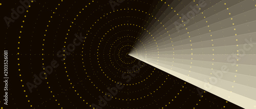Bild auf Leinwand Luxury gold radar elite VIP tracking sonar halftone grid