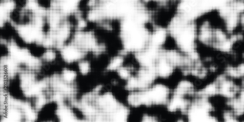 Abstract Monochrome Halftone Floral Pattern Background Vector EPS10
