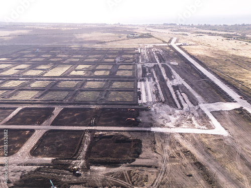 Obraz na plátně A massive, integrated, and modern shrimp farm covering more than 2,000 hectares