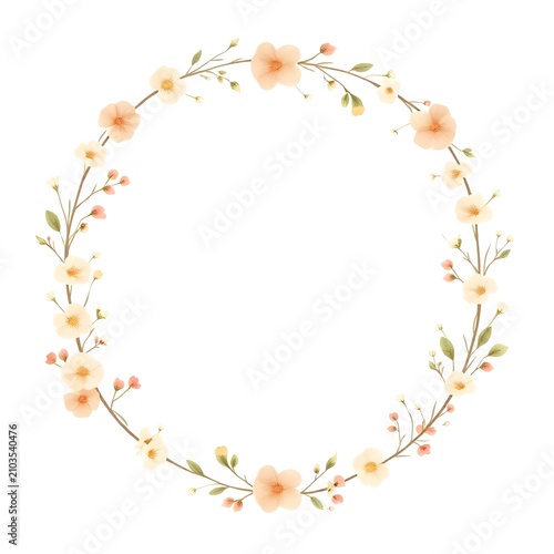 frame of flowers