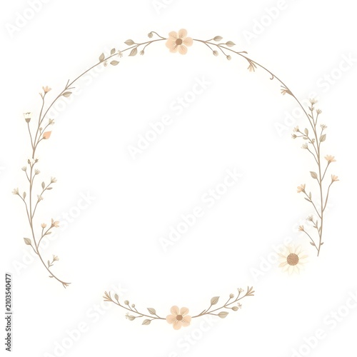 frame with flowers