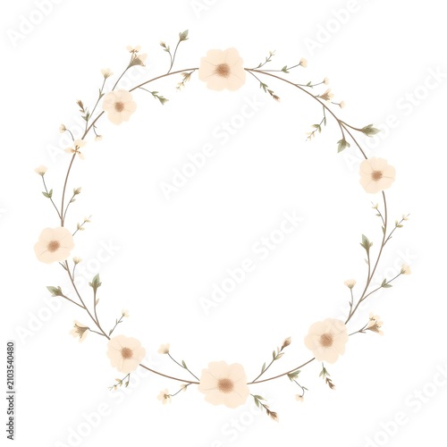 white flowers border