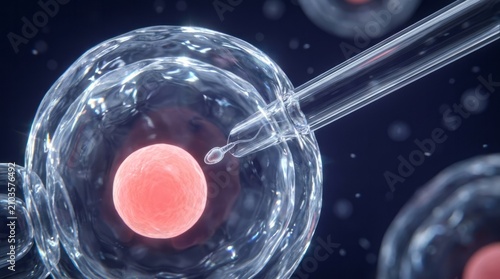 Close-Up of Cell with Pipette