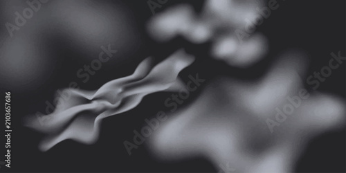 Quadro su tela Wisps of ethereal smoke gently curl and dissipate against a dark, moody backdrop, creating a mesmerizing abstract visualization of ephemeral form and movement