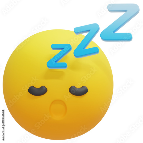3D Sleeping Emoji
