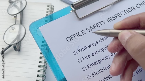 Office Safety Checklist Form for Workplace Risk Assessment and Compliance