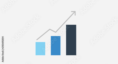 A Graphical Representation of Growth and Progress Depicting Positive Business Trends