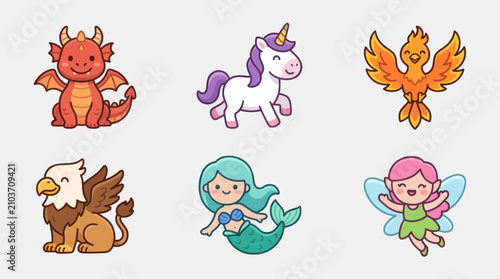 Mythical creature cartoon collection