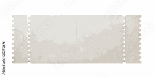 Cuadro en lienzo blank vintage style ticket stub with textured surface design retro look event pa