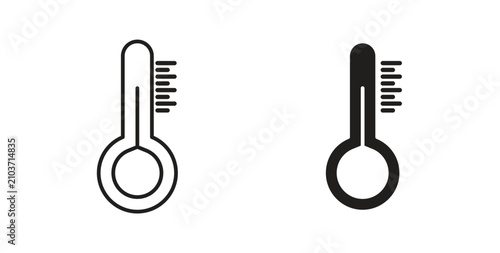 Quadro su tela Temperature icon