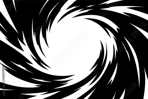 Photos Abstract vortex swirl background with dynamic spiral brush stroke, cyclone motio
