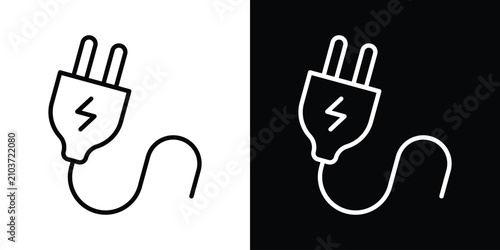 Quadro em tela Plug icon