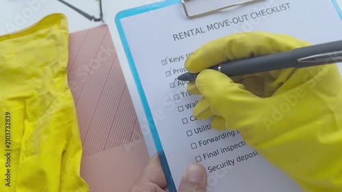 Tenant Move Out Checklist Form for Property Inspection and Rental Management