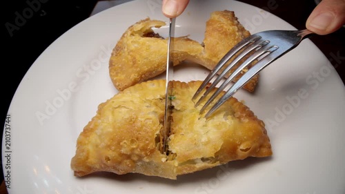 Fresh Chicken, Spinach and cheese empanadas from Peru