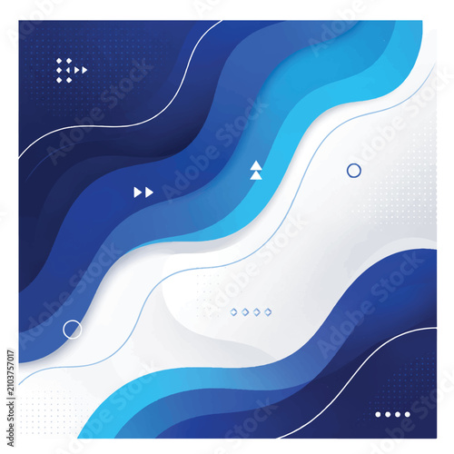 Clean modern abstract geometric background with simple flat shapes, minimal design, and ample copy space. Perfect for business presentations, corporate branding, social media, websites,