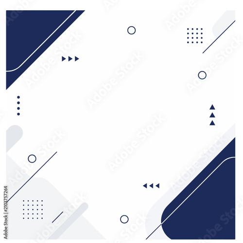 Clean modern abstract geometric background with simple flat shapes, minimal design, and ample copy space. Perfect for business presentations, corporate branding, social media, websites,