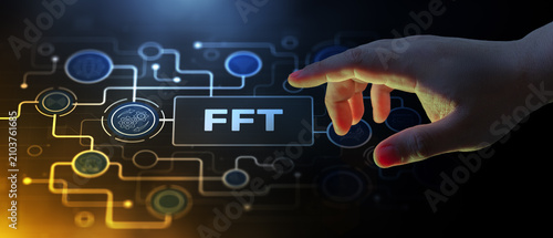 Obraz na płótnie FFT Fast Fourier Transform for Signal Processing and Data Analysis in Technology