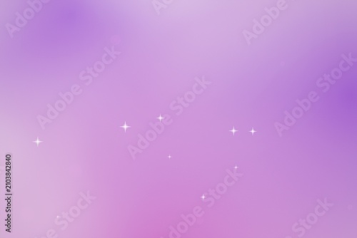 Purple and pink gradient background with sparkles