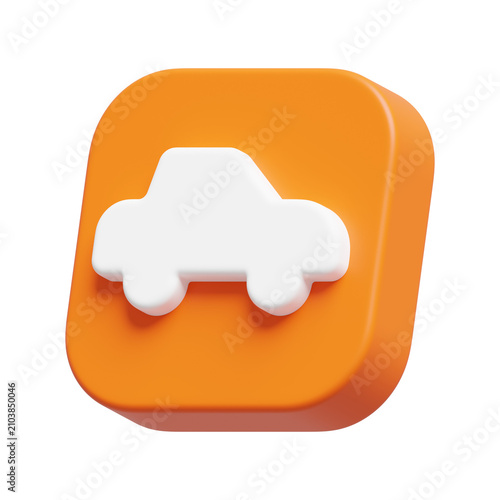 Car Transportation Icon 3D