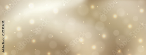 Schilderij op canvas Champagne and soft taupe background with a dreamy bokeh effect