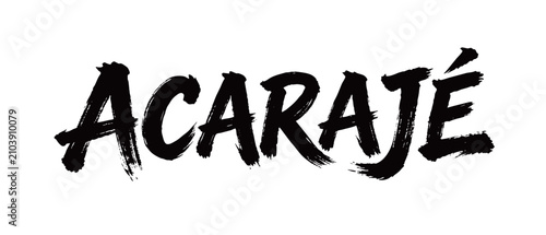 Tableau sur toile ACARAJÉ Handwriting