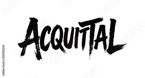 Fotografie ACQUITTAL Handwriting