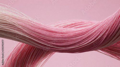 Pink Polymer Braid Engaging Copper Core Filament 23