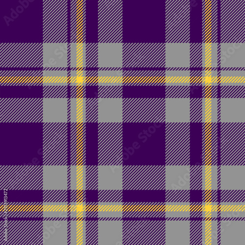 plaid tartan seamless repeat pattern. This is purple yellow checkered plaid vector illustration. Design for decorative,wallpaper,shirts,clothing,wrapping,textile,fabric,texture