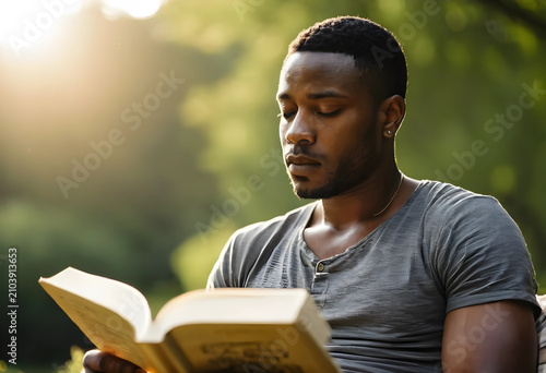 Young african american man ...