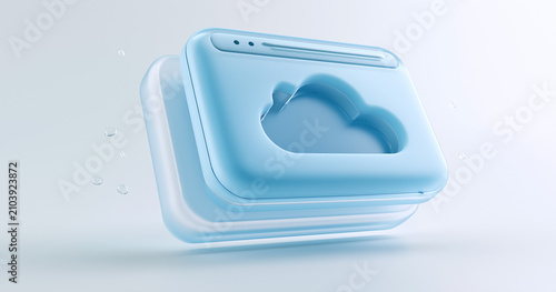 Modern white smart home device with touchscreen interface. Voice assistant gadget for automated home control and connectivity.