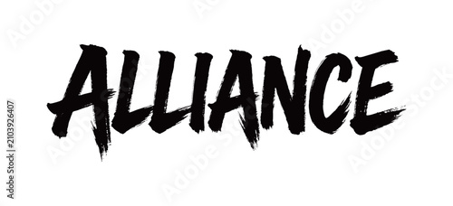 Tableau sur toile ALLIANCE Handwriting