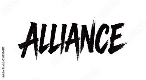 Tableau sur toile ALLIANCE Handwriting