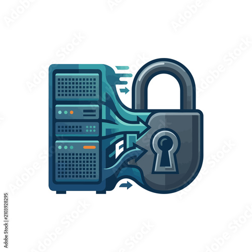 Secure data transfer from server to lock.