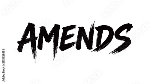Quadro su tela AMENDS Handwriting
