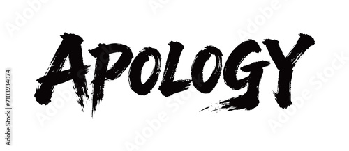 Fotografía APOLOGY Handwriting