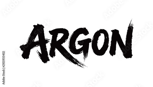 Bild auf Leinwand ARGON Handwriting