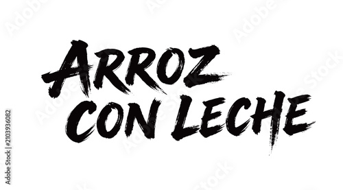 Εκτύπωση καμβά ARROZ CON LECHE Handwriting