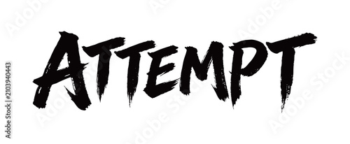 Tableau sur toile ATTEMPT Handwriting