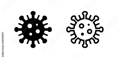 Photos Virus cell or bacteria microorganism icon