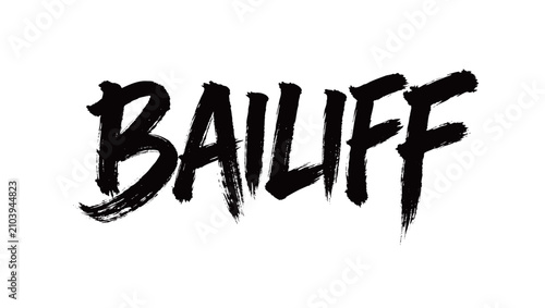 Canvastavla BAILIFF Handwriting