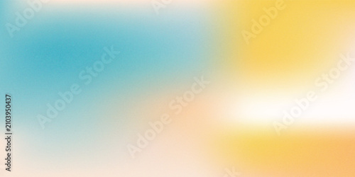 Obraz na płótnie Blurred color gradient background, abstract turquoise blue yellow grain gradatio