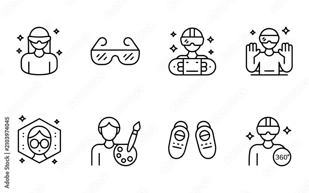 Fototapeta premium diverse human activities and hobbies flat design vector illustration set