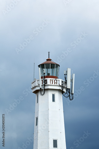 A functioning lighthouse photographed in Indonesia