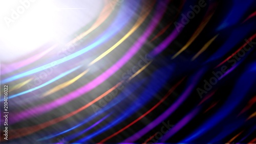 Abstract Swirling Colorful Light Streaks